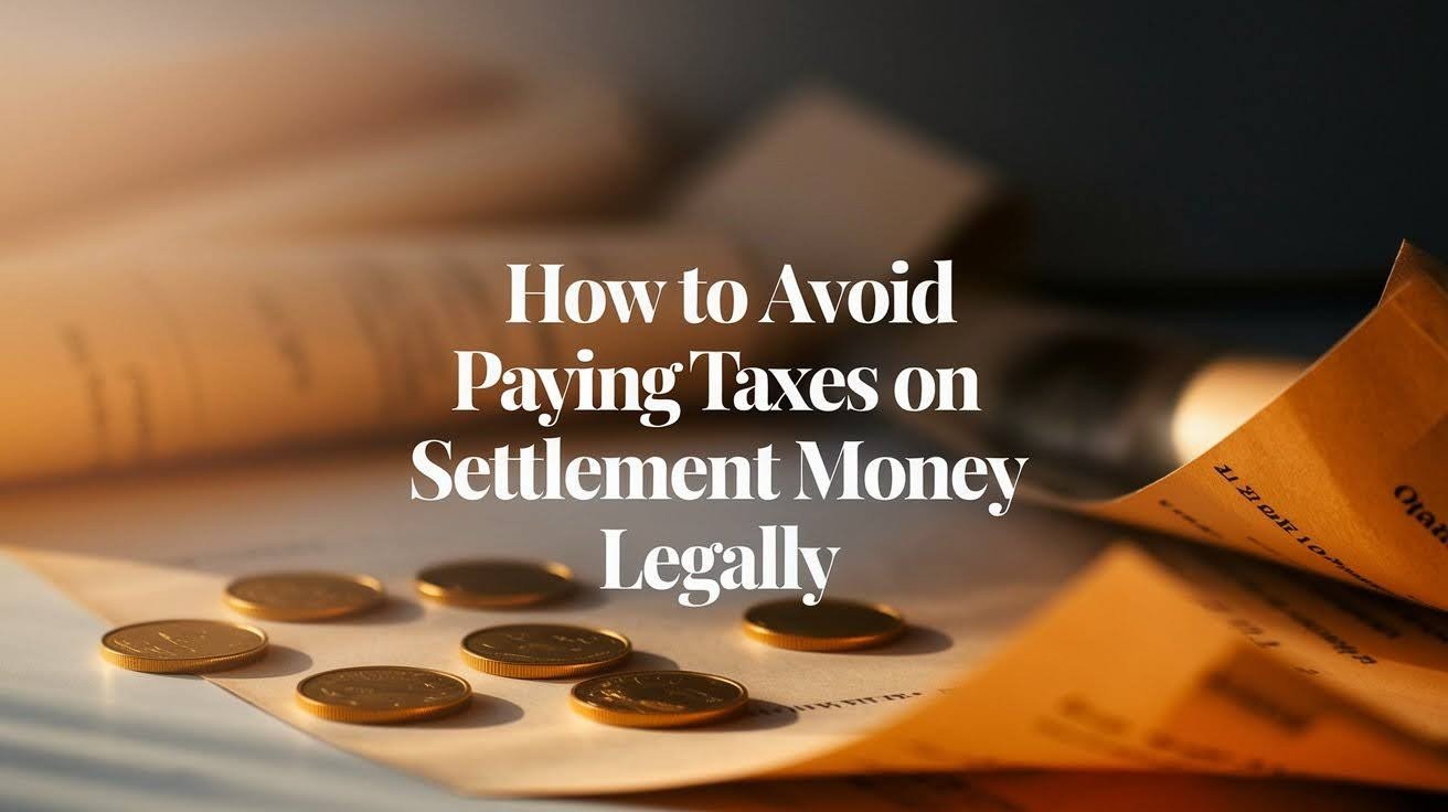 How to Avoid Paying Taxes on Settlement Money Legally